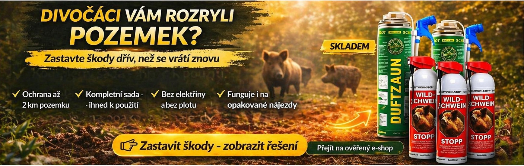 Stop divokým prasatům
