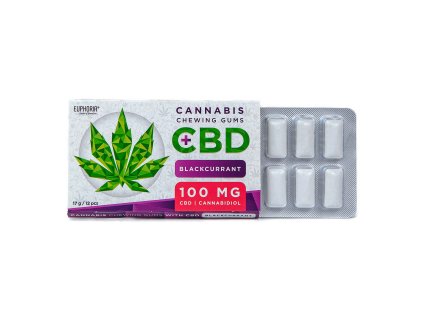 hdb EUPHORIA CANNABIS CHEWING GUMS WITH 100 MG CBD BLACKCURRANT 3