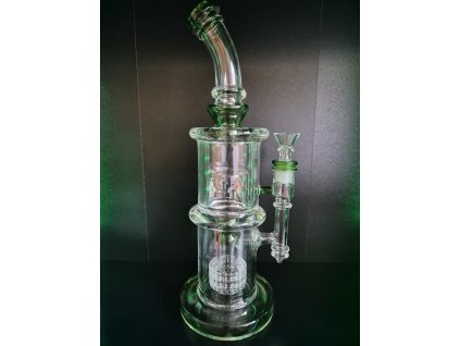 7236 bong simax amsterdam double tower 33 cm green