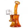 bongo do dabwax orange holographic bubbler 15cm xms052d