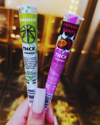 🔥 Připraveno na chill! 🔥 Dneska vybírám mezi Amnesia 🍃 a Passion Runtz 🍇🍈 – obě varianty THCX prerollů ready to go. Kterou...