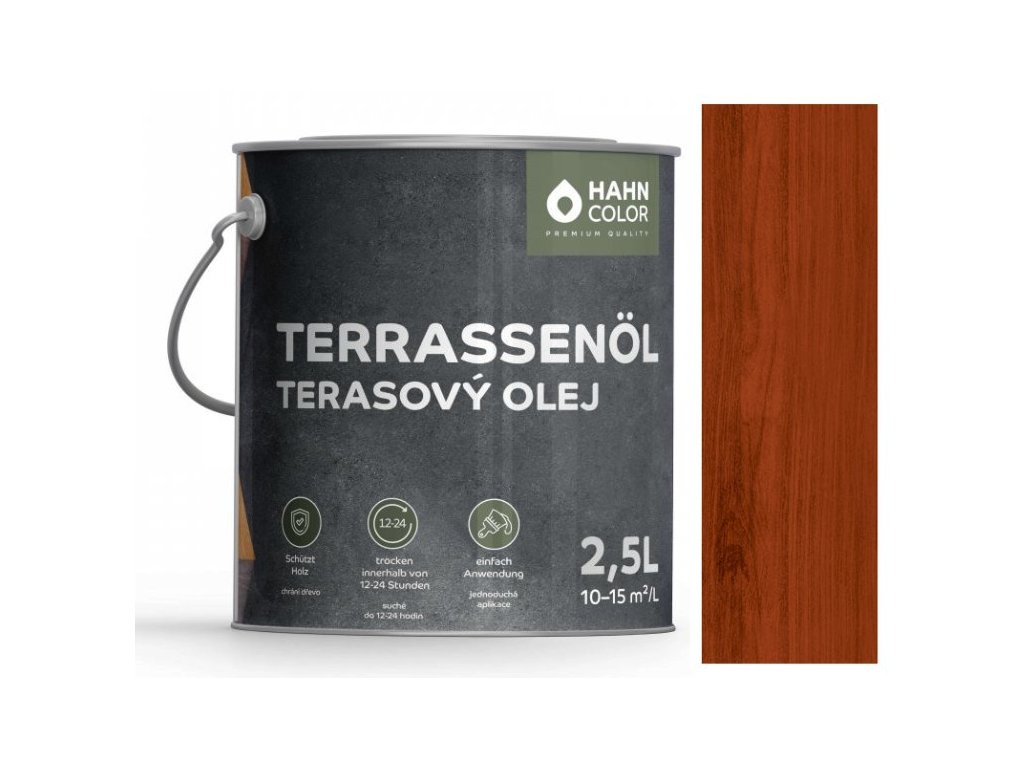 Hahn Color TERRASSENÖL TO-07 - Mahagoni