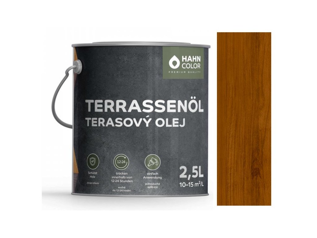 Hahn Color TERRASSENÖL TO-08 - Nussbaum
