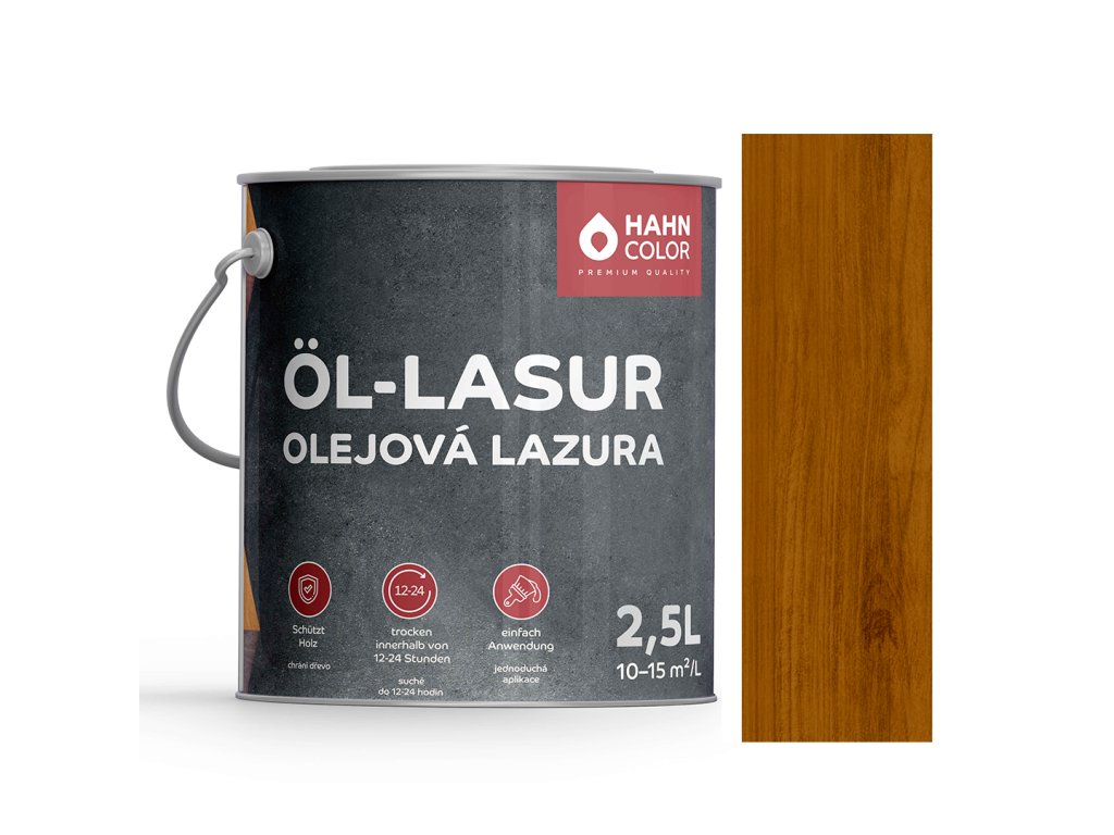 Hahn Color ÖL-LASUR 2,5L OL-08 - Nussbaum