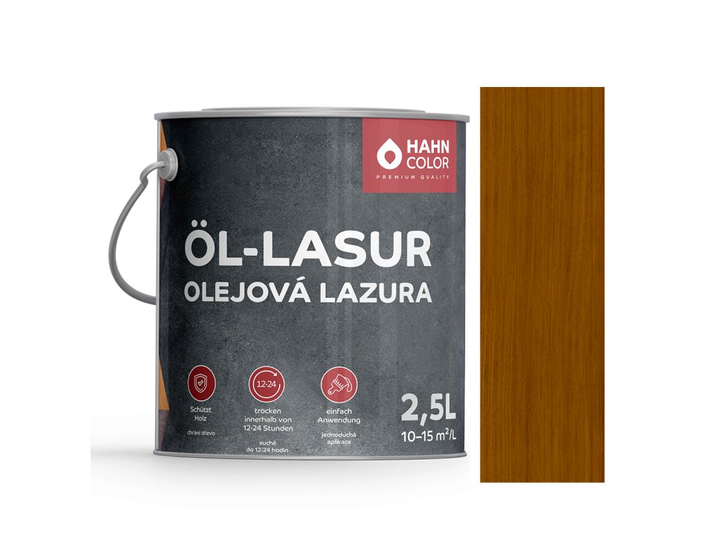 Hahn Color ÖL-LASUR 2,5L OL-09 - Eiche Rustikal