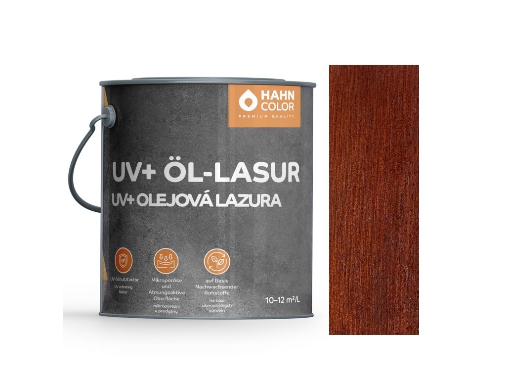 Hahn Color UV+ ÖL-LASUR UV-07 Mahagoni