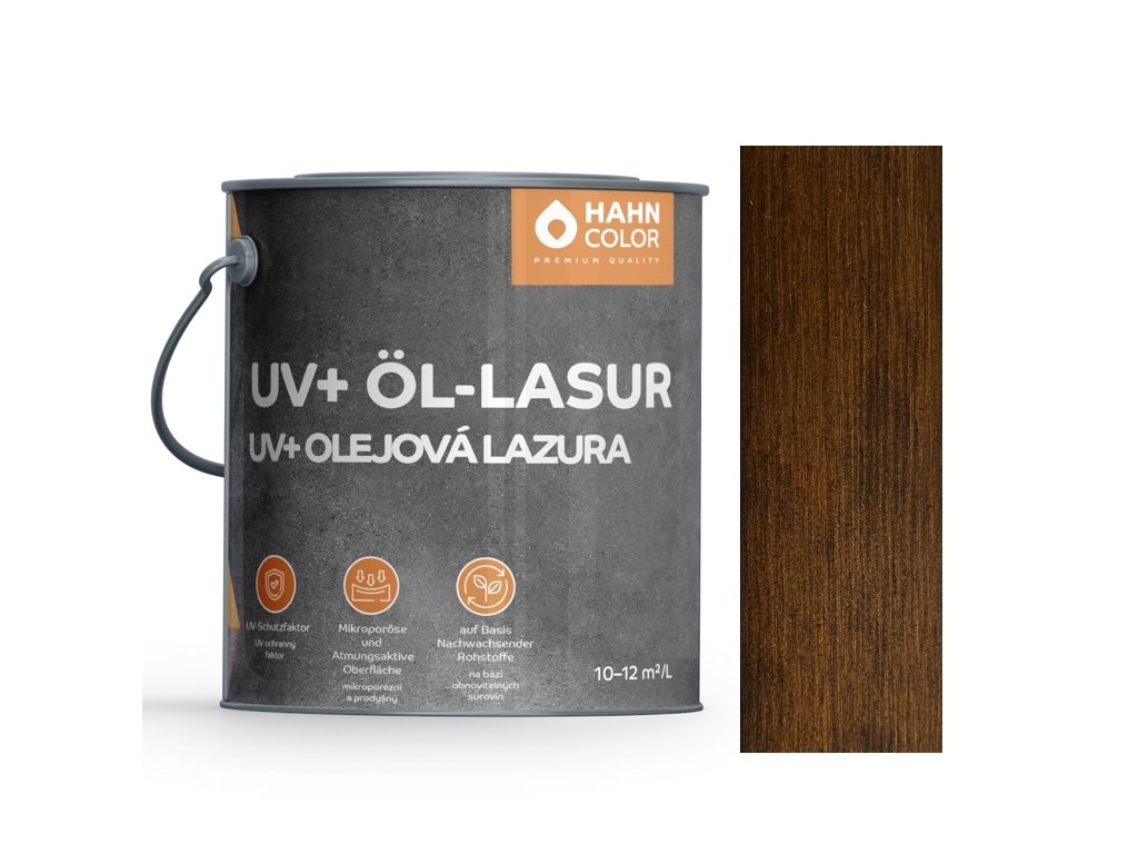 Hahn Color UV+ ÖL-LASUR UV-09 Eiche Rustikal