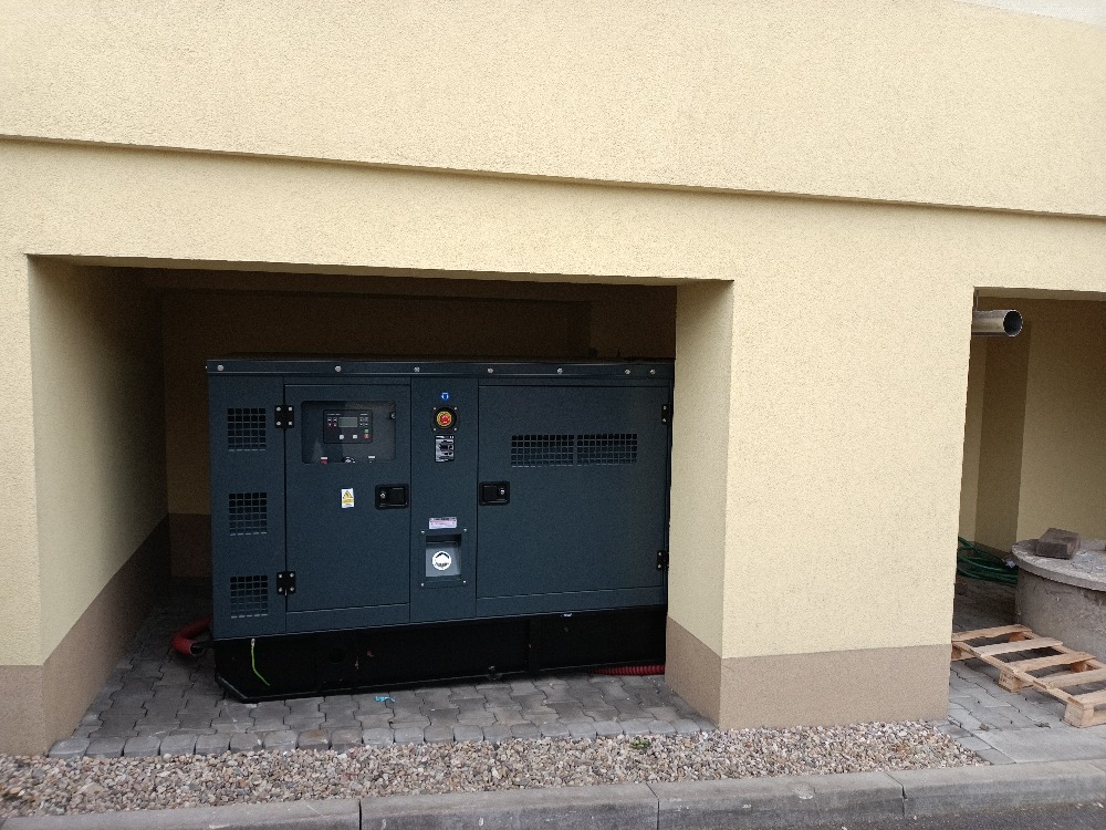 Záložní generátor pro potravinářský provoz s vysokými nároky na nepřetržitý provoz