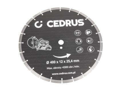 Řezný kotouč pro benzínovou rozbrušovačku Hahn & Sohn Cedrus PC400