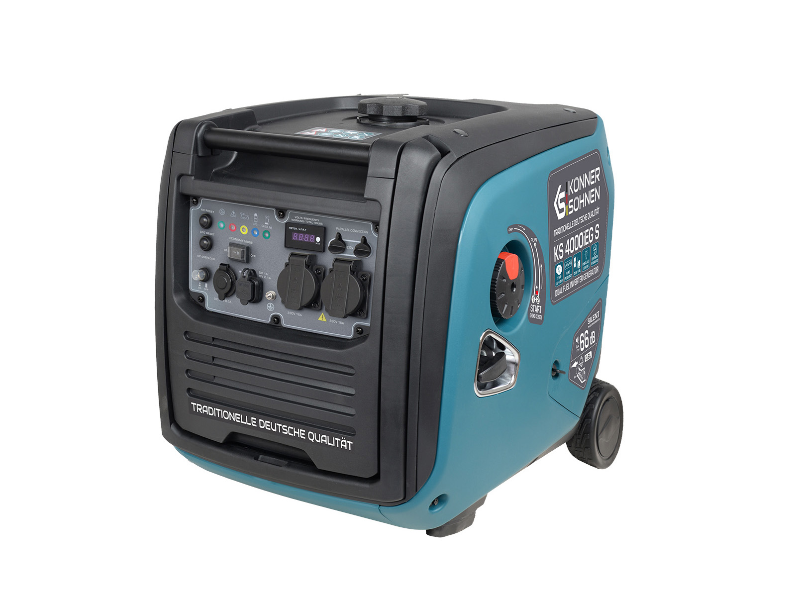 Könner & Söhnen KS 4000iEG S LPG/ Benzínová invertorová elektrocentrála 4.0kW, 230V