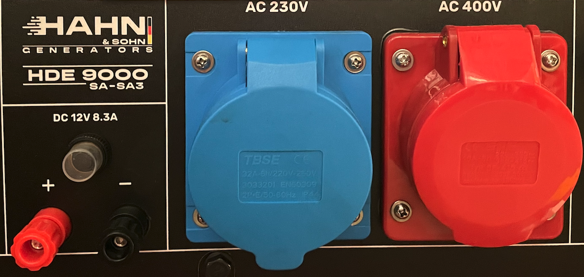 Hahn & Sohn HDE 9000SA-SA3 1/3 Dieselový Generátor 6,5kW, 230V/400V