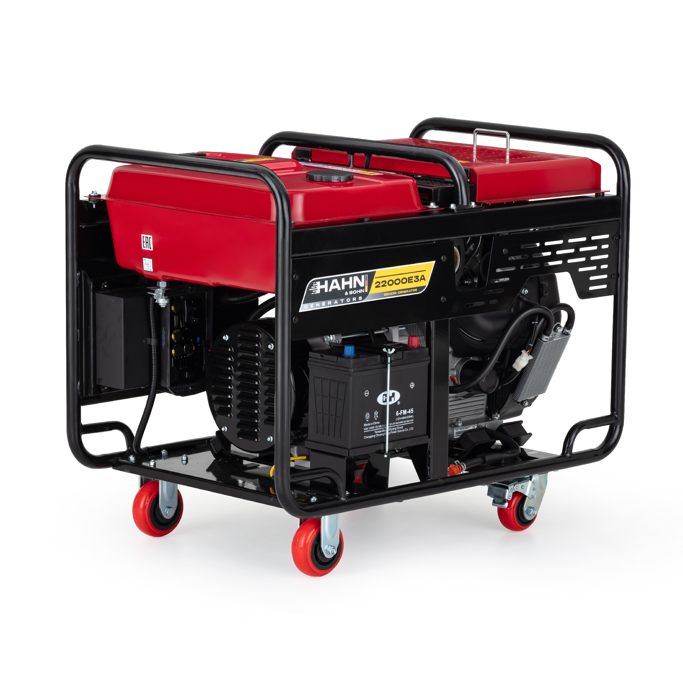 Hahn & Sohn HGG 22000E3A Benzínový generátor 20kW, 230/400V