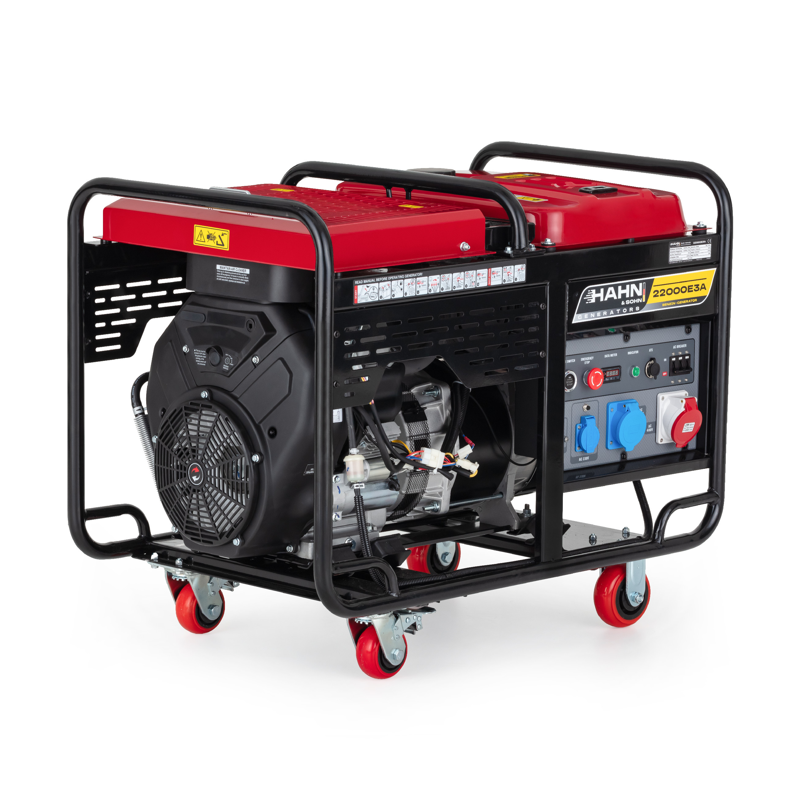 Hahn & Sohn HGG 22000E3A Benzínový generátor 20kW, 230/400V