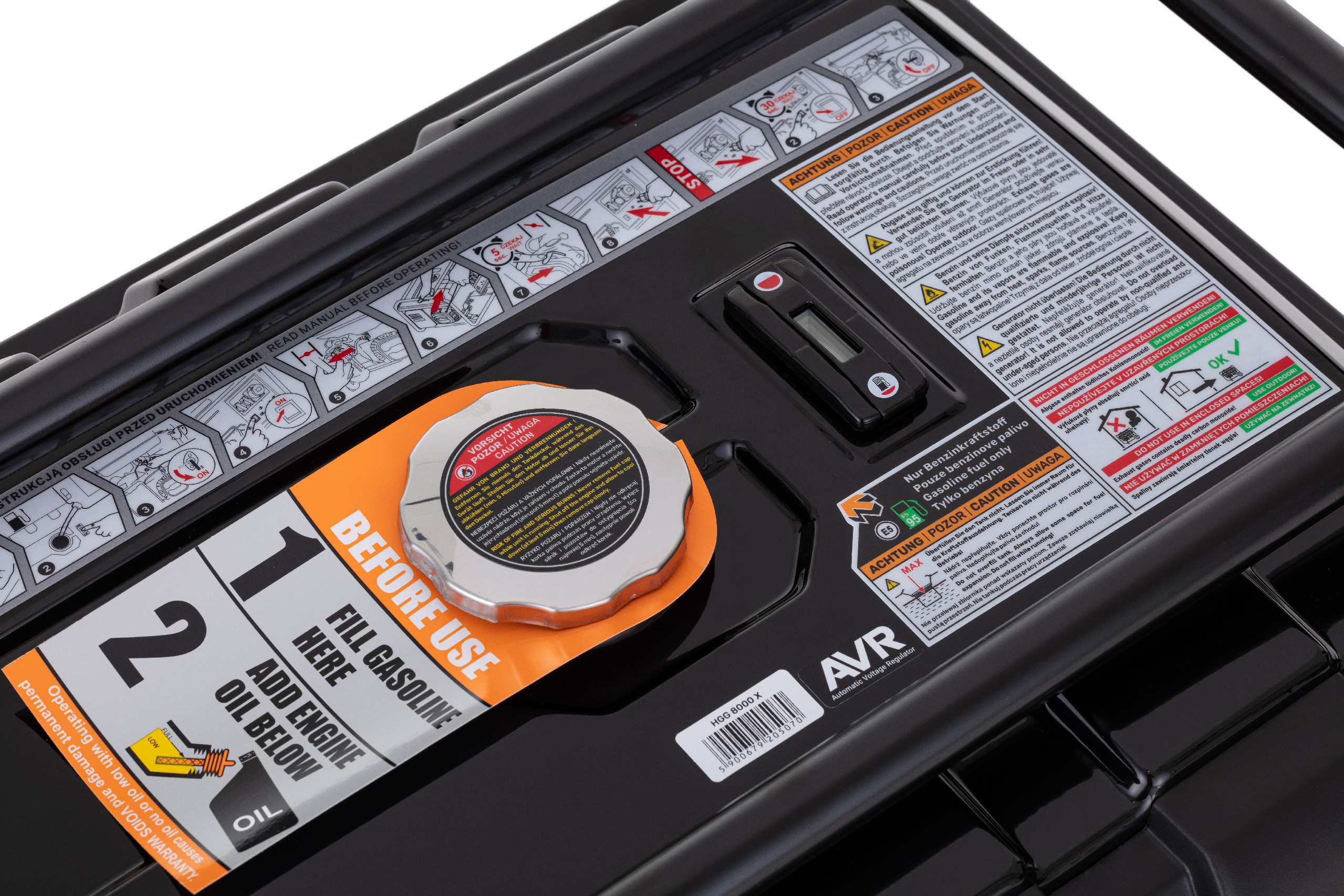 Hahn & Sohn HGG 8000X Benzínová elektrocentrála 6,5kW, 230V