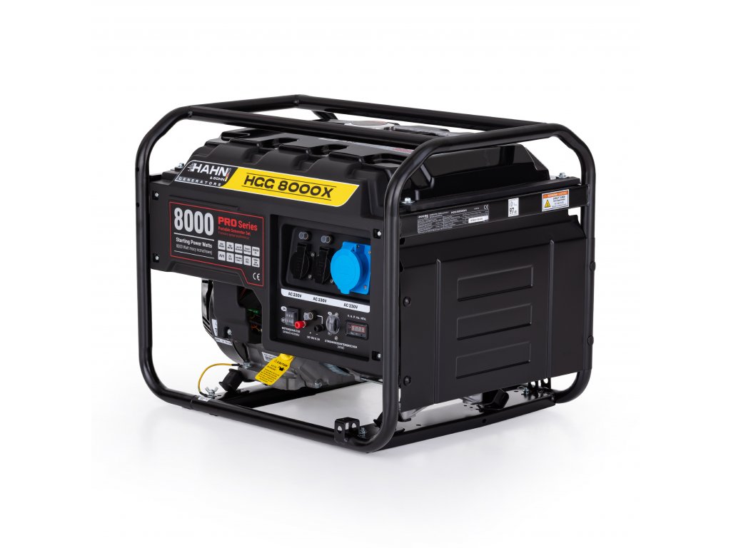 Hahn & Sohn HGG 8000X Benzínová elektrocentrála 6,5kW, 230V