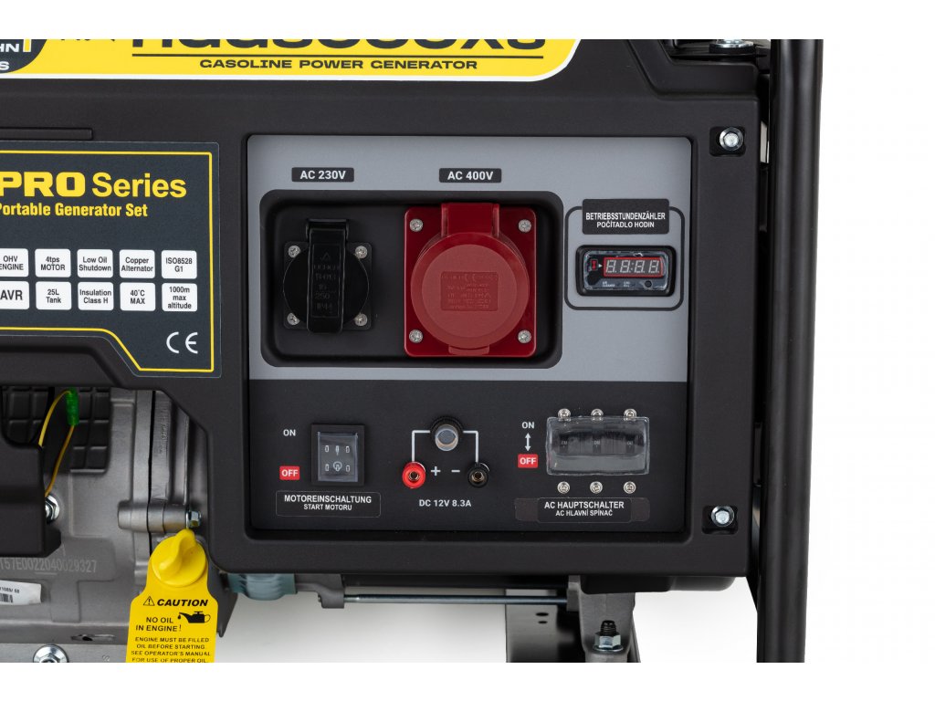 Hahn & Sohn HGG 8000 X3 Benzínová elektrocentrála 230V, 6,5kW