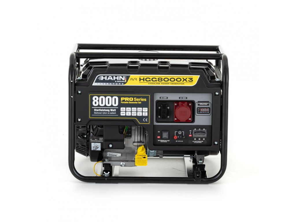 Hahn & Sohn HGG 8000 X3 Benzínová elektrocentrála 230V, 6,5kW