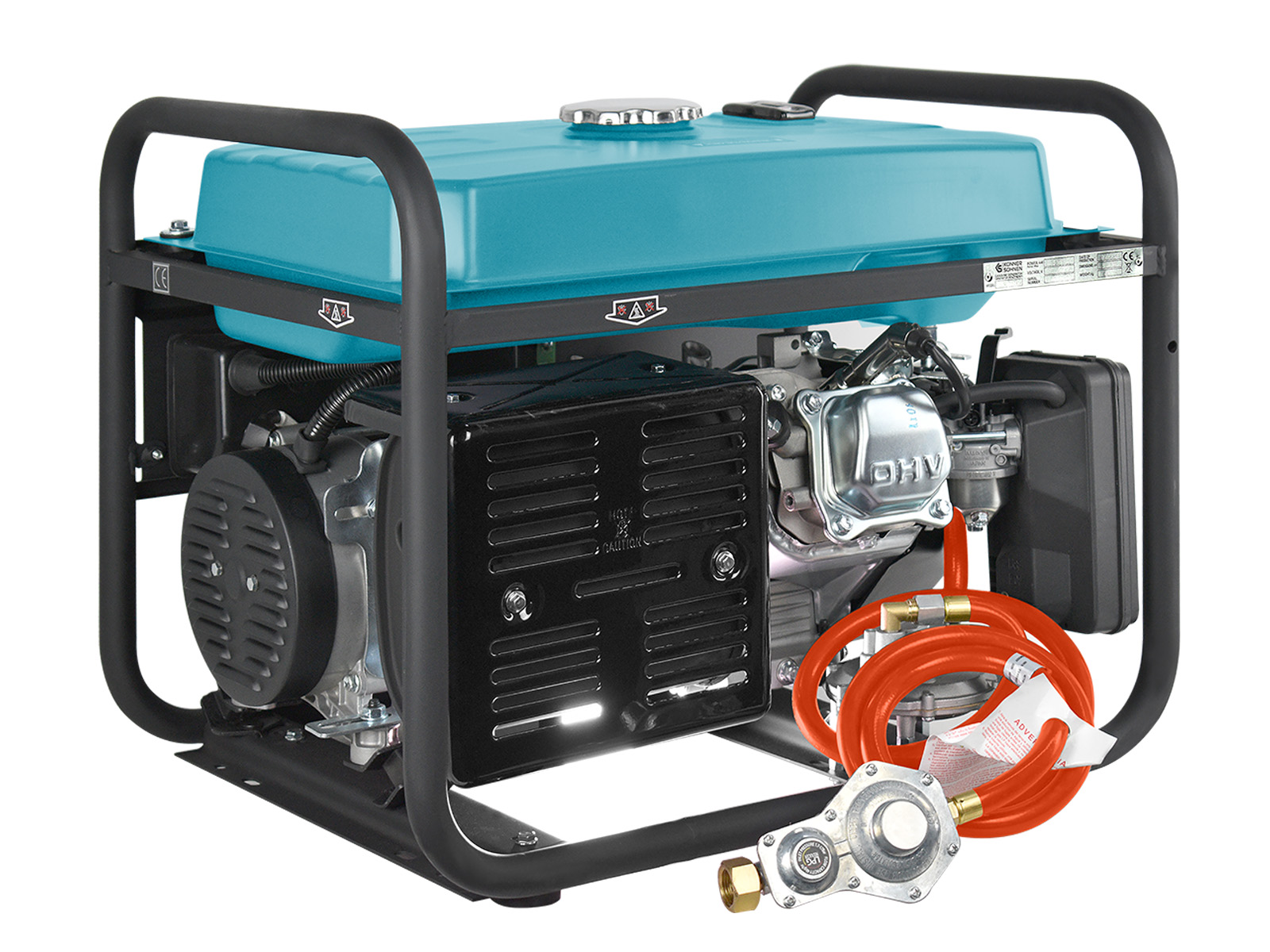 Könner & Söhnen KS 5000E G LPG/benzínová elektrocentrála 4,5kW / 230V