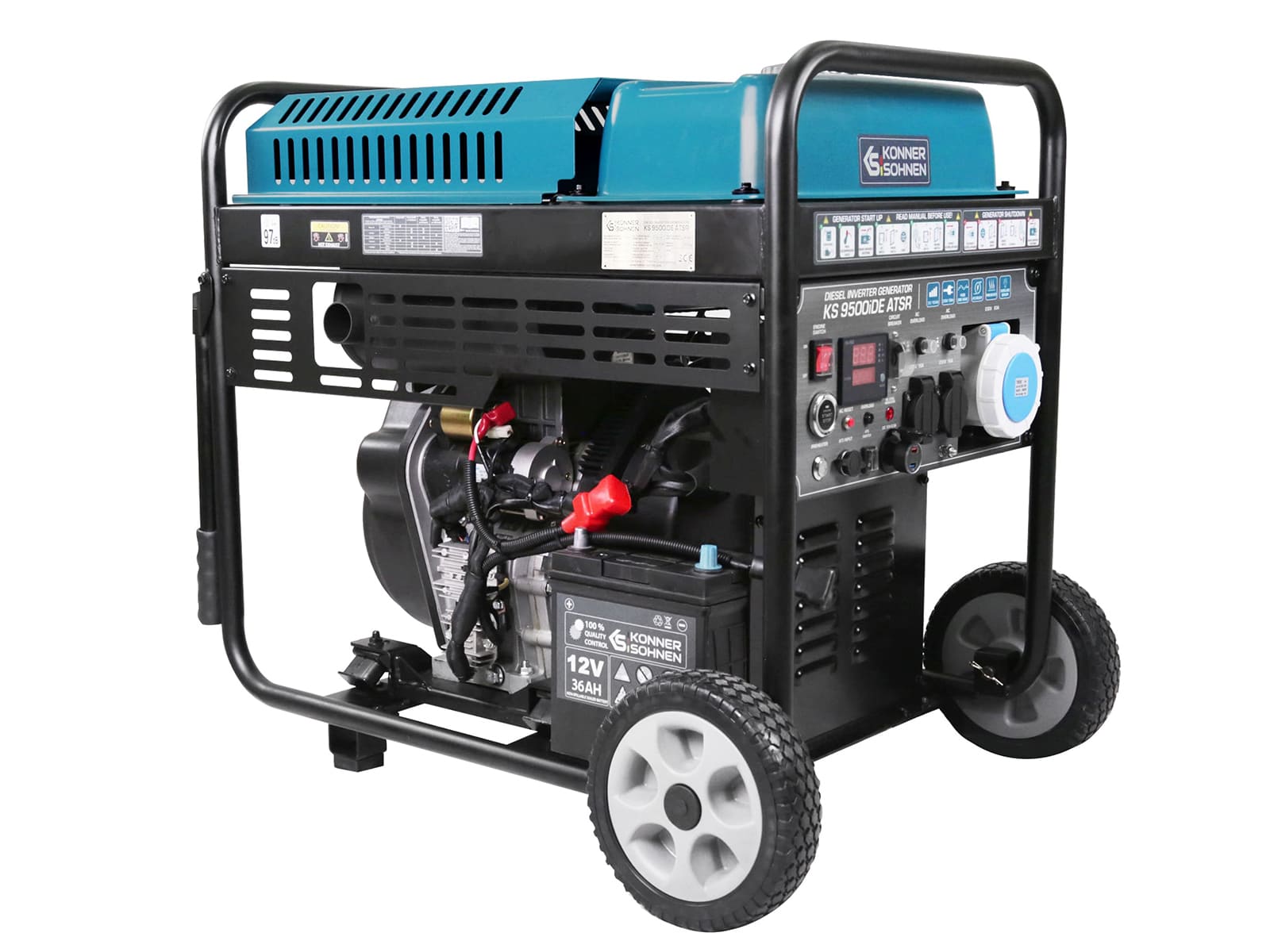 Könner & Söhnen KS 9500iDE ATSR Dieselová-Invertorová elektrocentrála 10kW / 230V