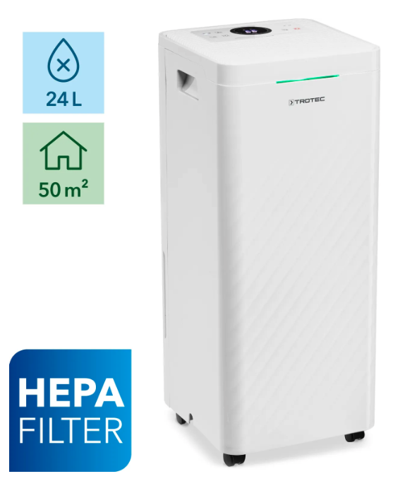 TROTEC TTK 64 HEPA - Designový odvlhčovač a čistička vzduchu