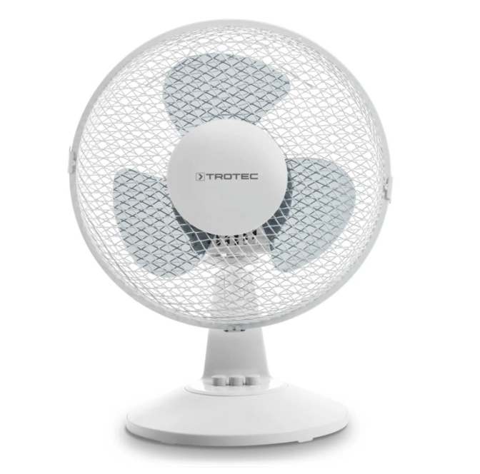 TROTEC TVE 10 - Tichý stolní ventilátor s oscilací 80° | 25 W