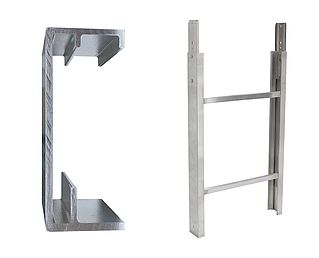 Geda Žebřík vodící 1 m - 200/250 kg