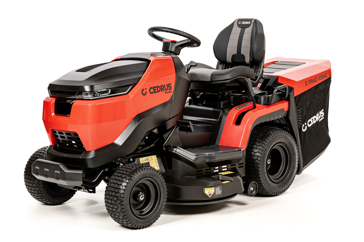 Traktorek Hahn & Sohn Cedrus Premium C-TRAC-103HC s košem – výkonný traktor s širokým záběrem