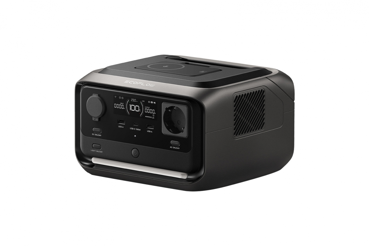 EcoFlow RIVER 3 Plus Wireless – přenosná bateriová stanice s magnetickou powerbankou