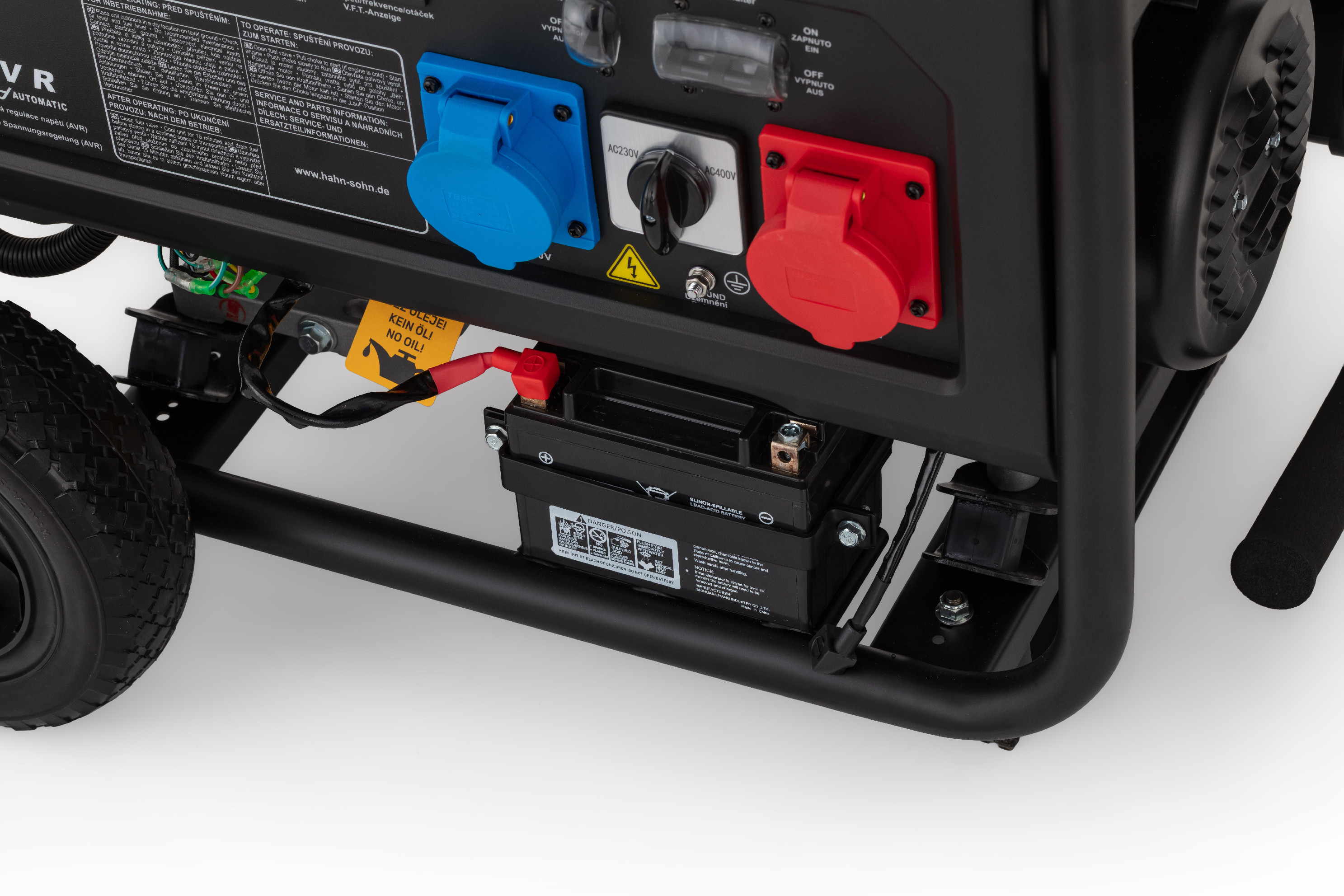 Hahn & Sohn HGG11000E-EA3R Benzínová elektrocentrála 230/400V, 8.0kW