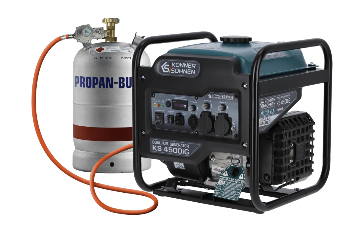 Könner & Söhnen CZ Könner & Söhnen KS 4500iG – Invertorový dvoupalivový generátor (benzín/LPG)