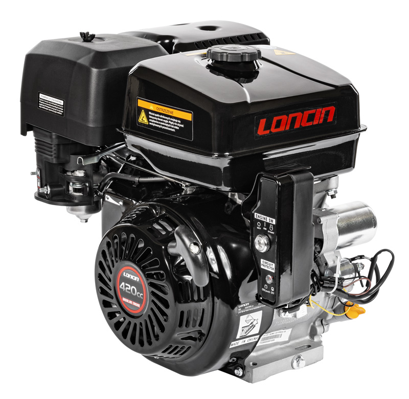 Motor Loncin G420FD-A horizontální hřídel  25 mm / 60 mm