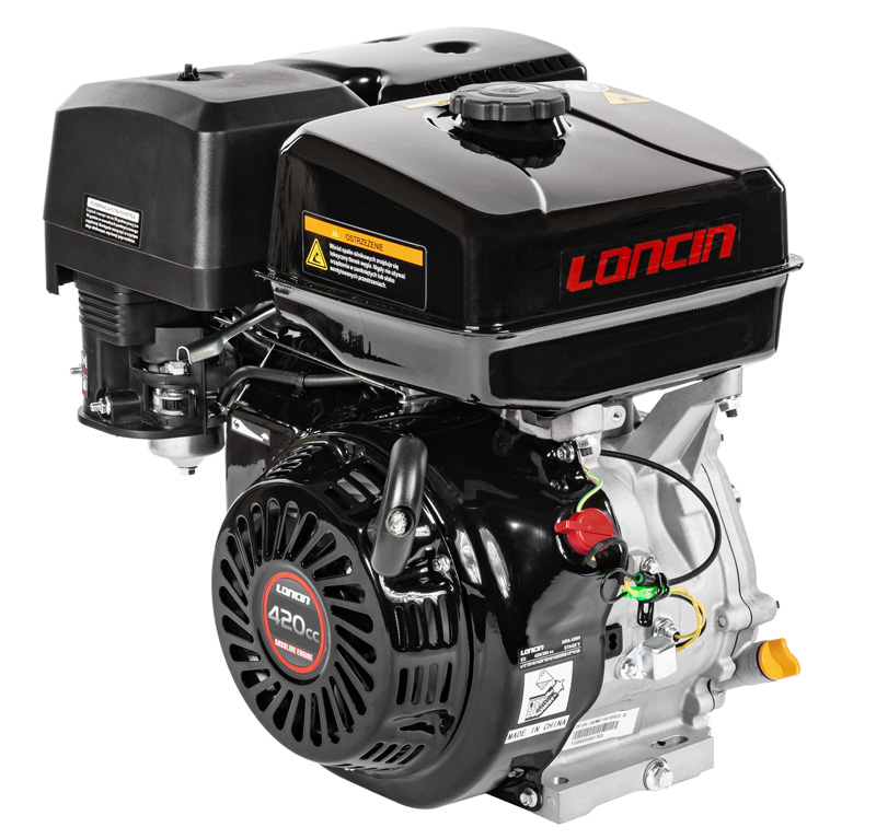 Motor Loncin G420F-A horizontální hřídel  25 mm / 60 mm