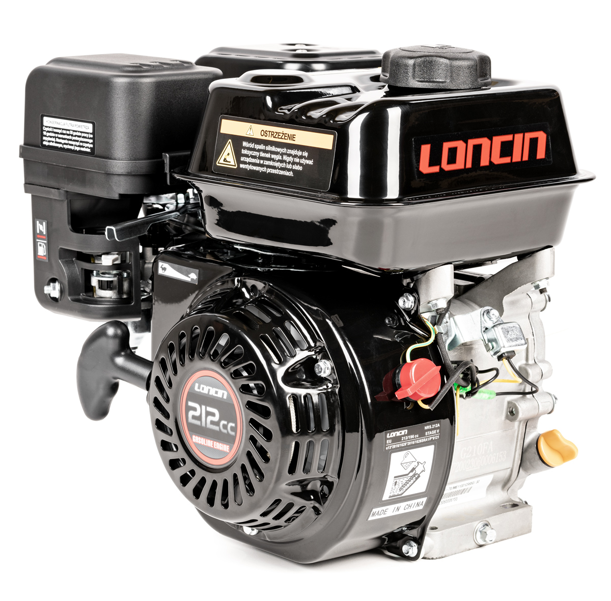 Motor Loncin G210FA-A horizontální hřídel  20 mm / 52 mm