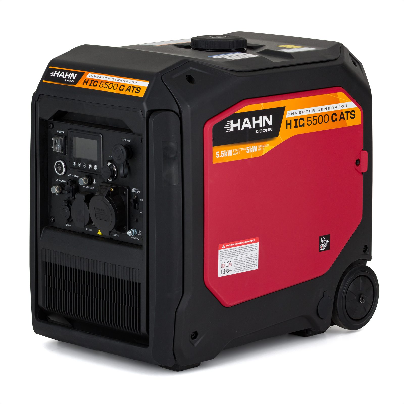 Hahn & Sohn H IG 5500 G ATS Invertorová elektrocentrála benzín/LPG 5,5