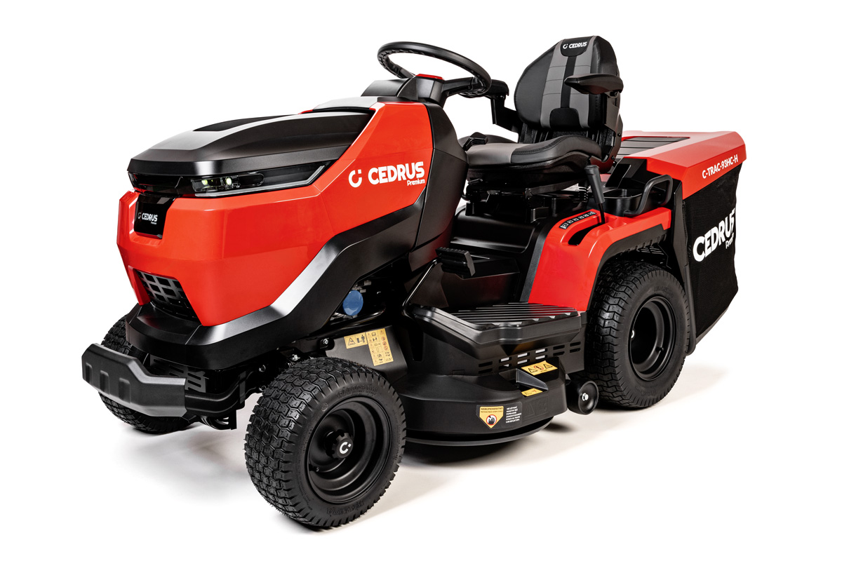 Zahradní traktor Hahn & Sohn Cedrus Premium C-TRAC-93HC-H s dvouválcovým motorem Honda a výbavou Premium