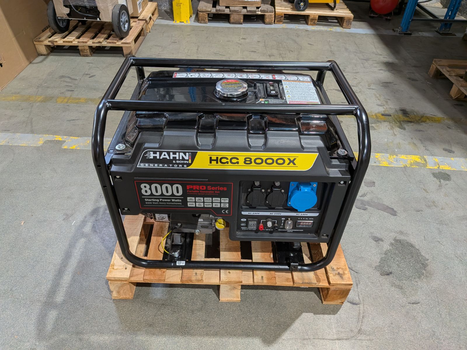 OUTLET - Hahn & Sohn Benzínová elektrocentrála HGG 8000X