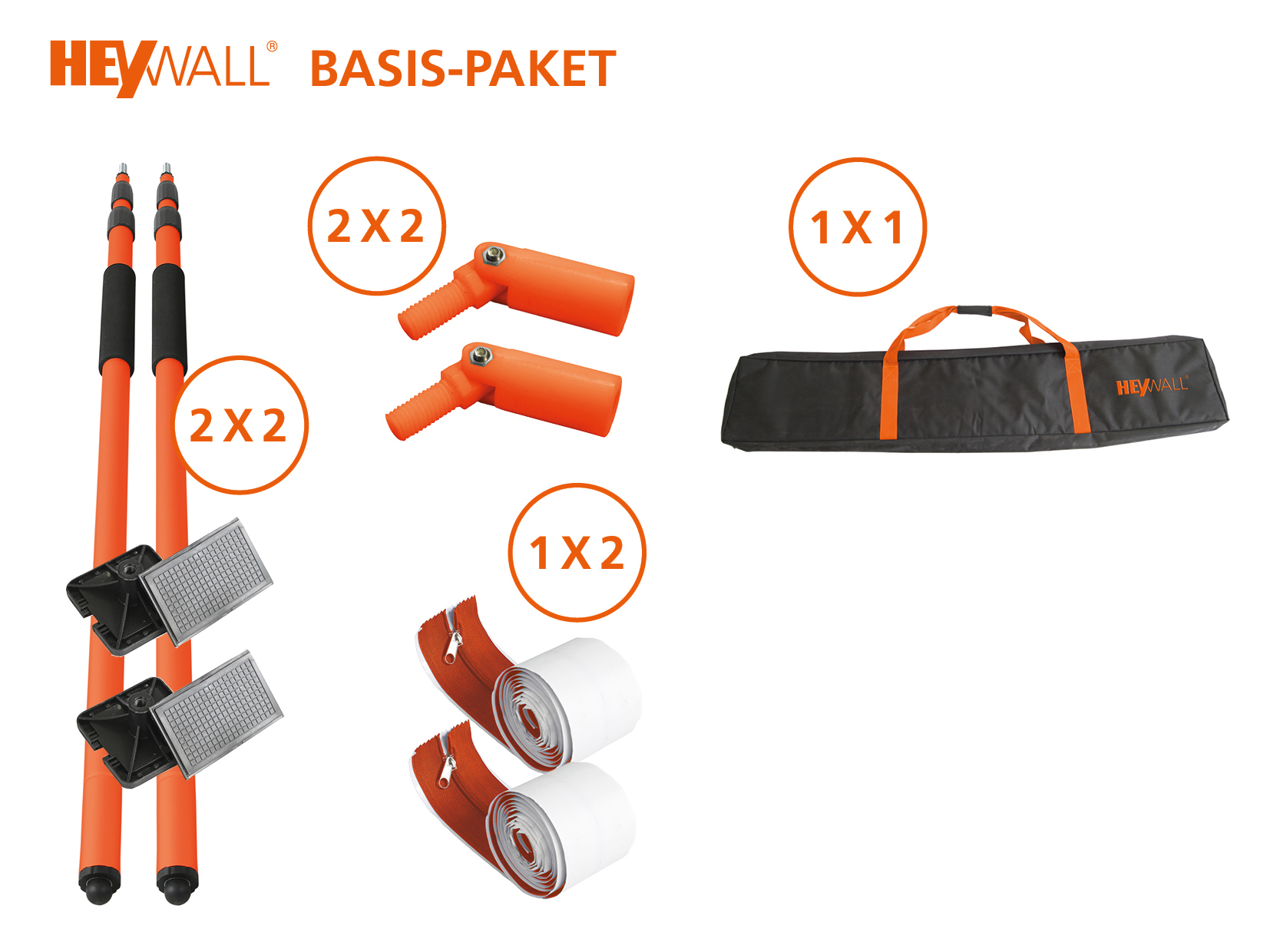 HEYLO - Prachotěsná stěna HEYWALL (základní balíček)