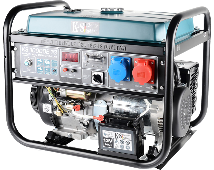 Könner & Söhnen KS 10000E 1/3 Benzínová elektrocentrála 8kW, 230/400V