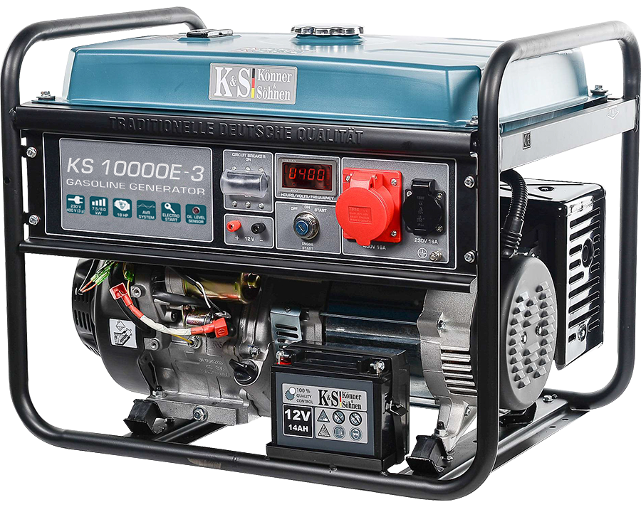 Könner & Söhnen KS 10000E 3 Benzínová elektrocentrála 8kW, 230/400V