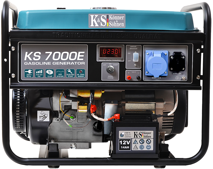 Könner & Söhnen KS 7000E Benzínová elektrocentrála 230V / 5,5kW