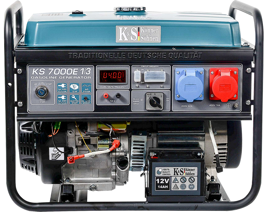 Könner & Söhnen KS 7000E 1/3 Benzínová elektrocentrála 5,5kW / 230V