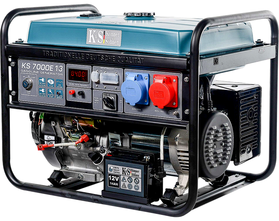 Könner & Söhnen KS 7000E 1/3 Benzínová elektrocentrála 5,5kW / 230V
