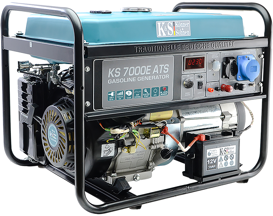 Könner & Söhnen KS 7000E ATS Benzínová elektrocentrála AVR 5,5 kW / 230V