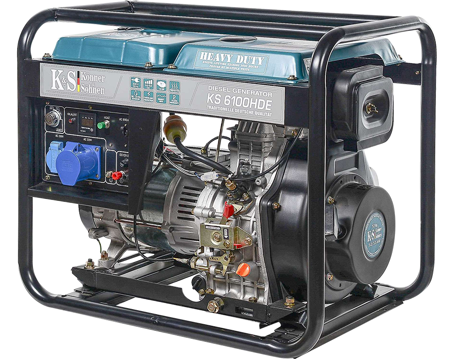 Könner & Söhnen KS 6100HDE Naftová elektrocentrála (EURO V) 5,5kW, 230V