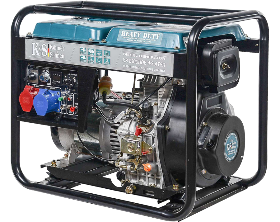 Könner & Söhnen KS 8100HDE 1/3 ATSR Naftová elektrocentrála AVR 6kW, 230/400V