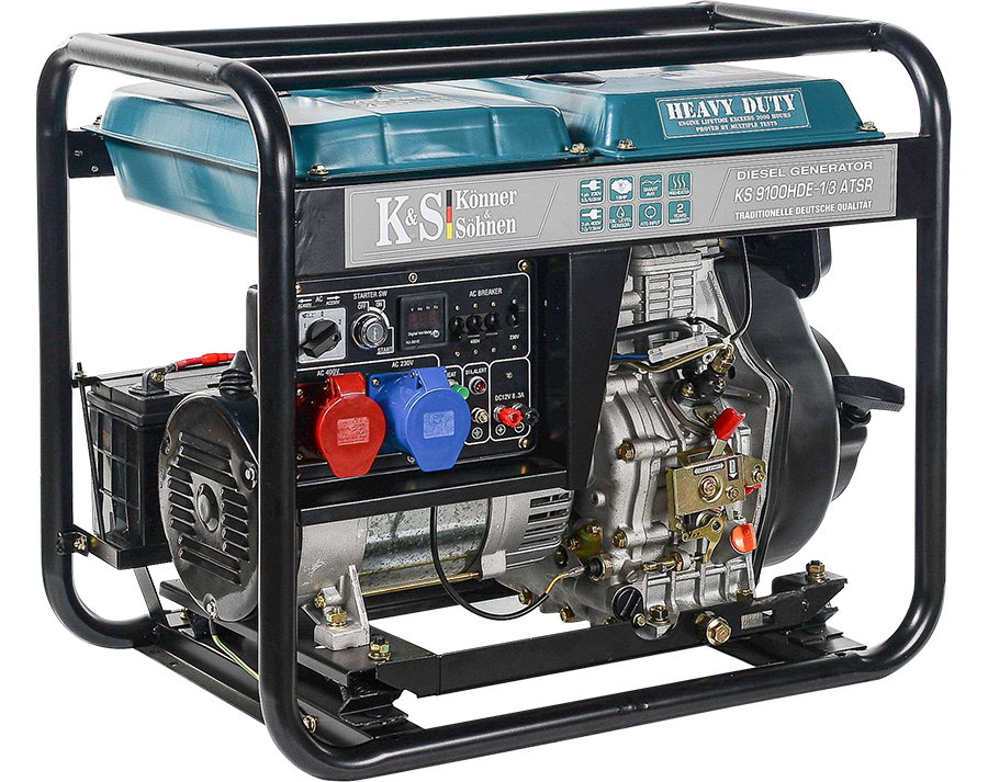 Könner & Söhnen KS 9100HDE 1/3 ATSR (EURO V) Naftová elektrocentrála 7.5kW, 230V/400V