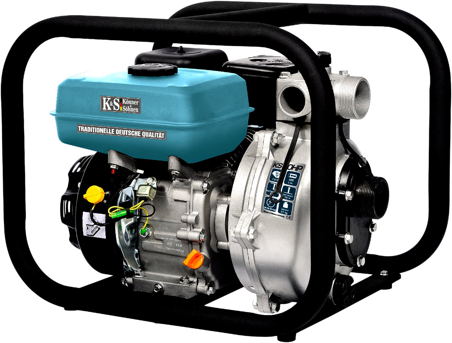 Könner & Söhnen KS 50 HP motorové vodní čerpadlo 7,0 PS