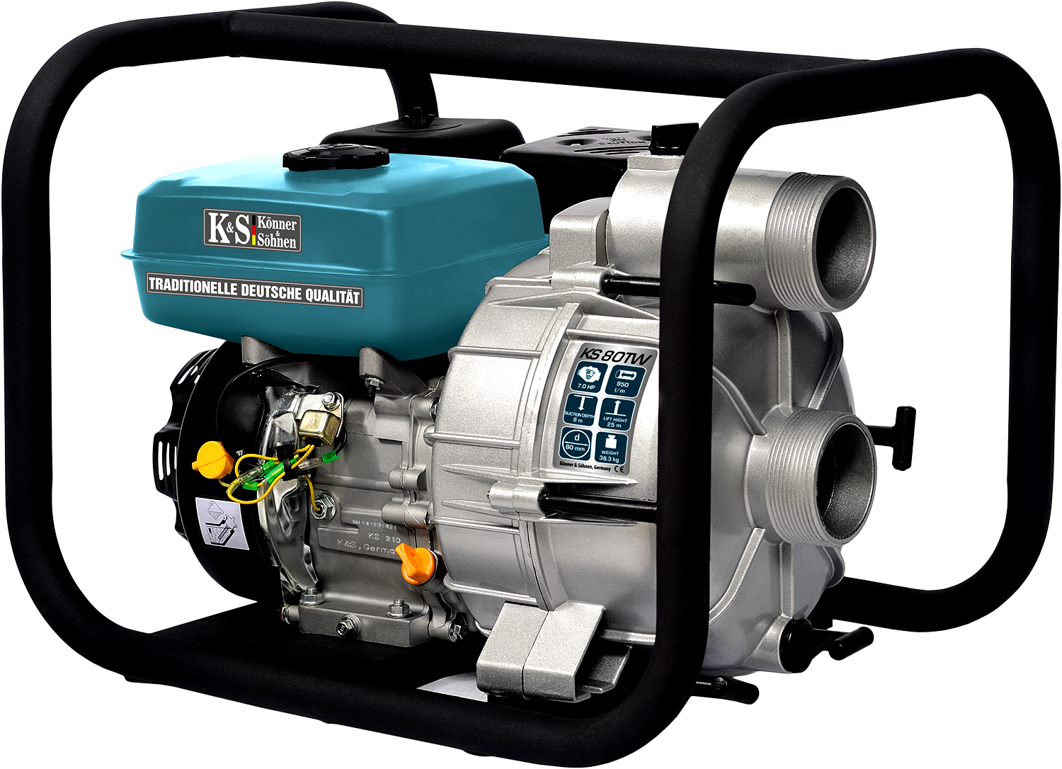 Könner & Söhnen KS 80 TW Motorové benzinové čerpadlo 7.0 HP