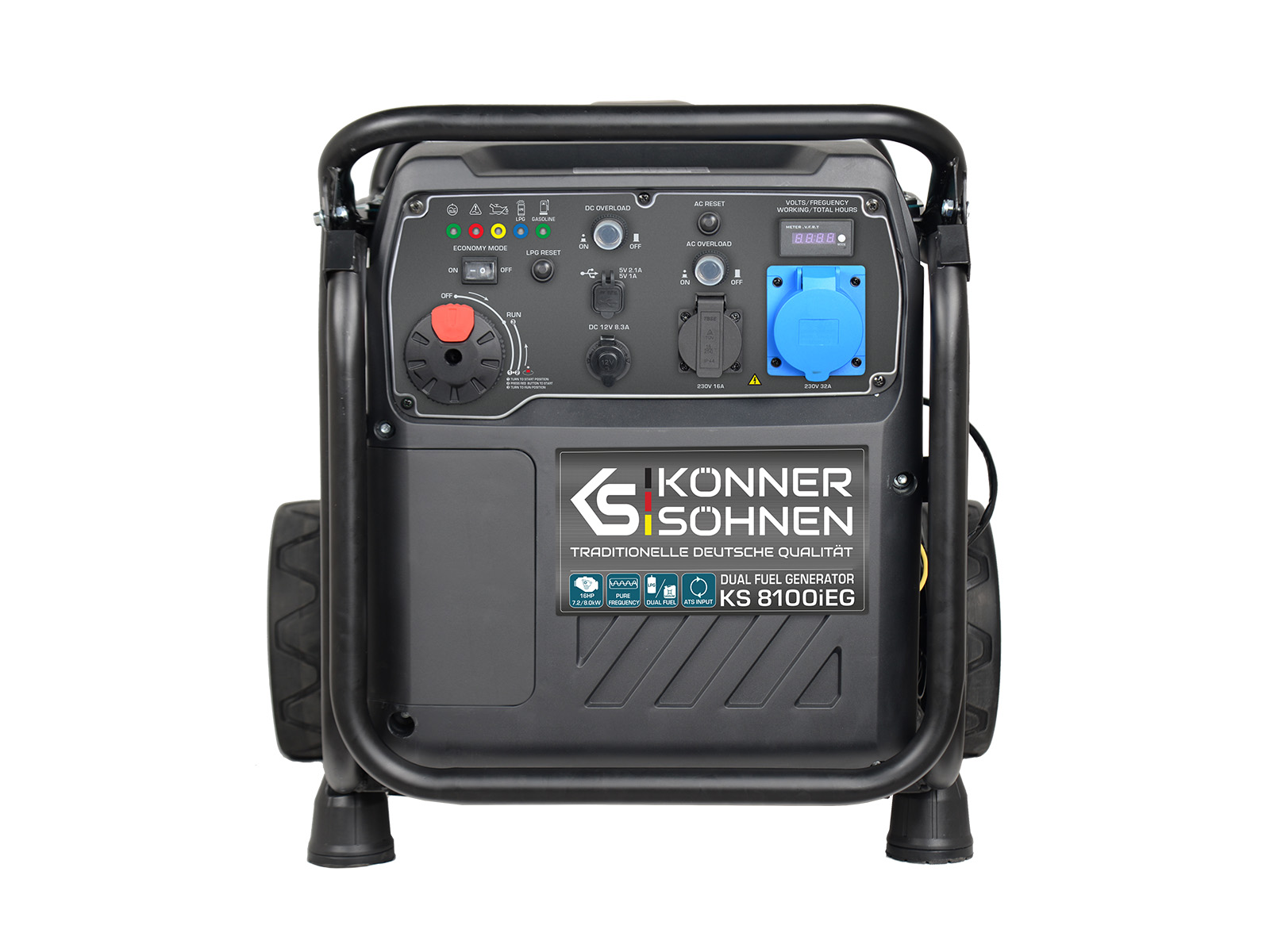 Könner & Söhnen KS 8100i EG Invertorová benzínová/LPG elektrocentrála 8kW, 230V