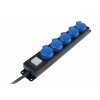 Camping socket strips with switch with powerlight voltage display 5-fold - 4.5m